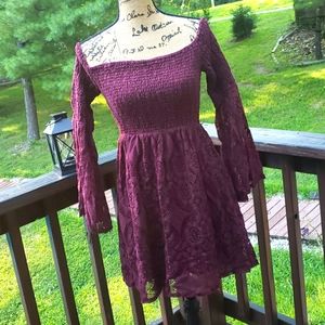 Off Shoulder Lace Dress